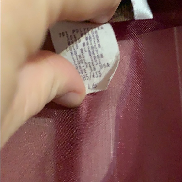 Sheer burgundy blouse size 16 - Picture 2 of 3